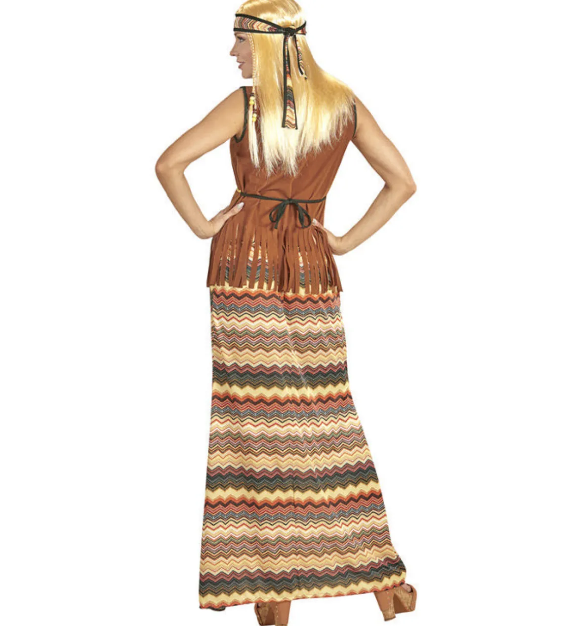 Lang Hippie Kjole Kostume