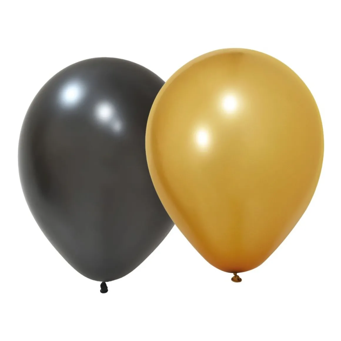 Latexballoner Sort/Guld