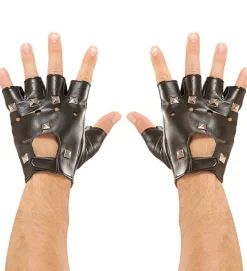 Læderlook Fingerhandsker