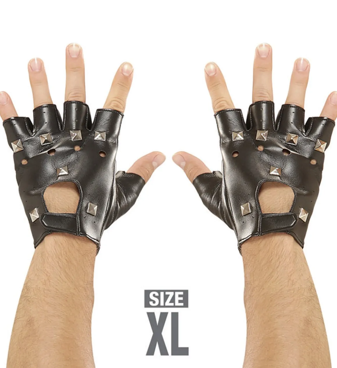 Læderlook Fingerhandsker
