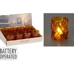 LED Fyrfadslys Orange