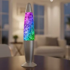 LED Glitter Lampe