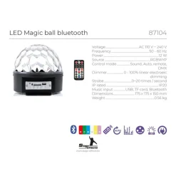 LED Magisk Diskokugle Med Bluetooth