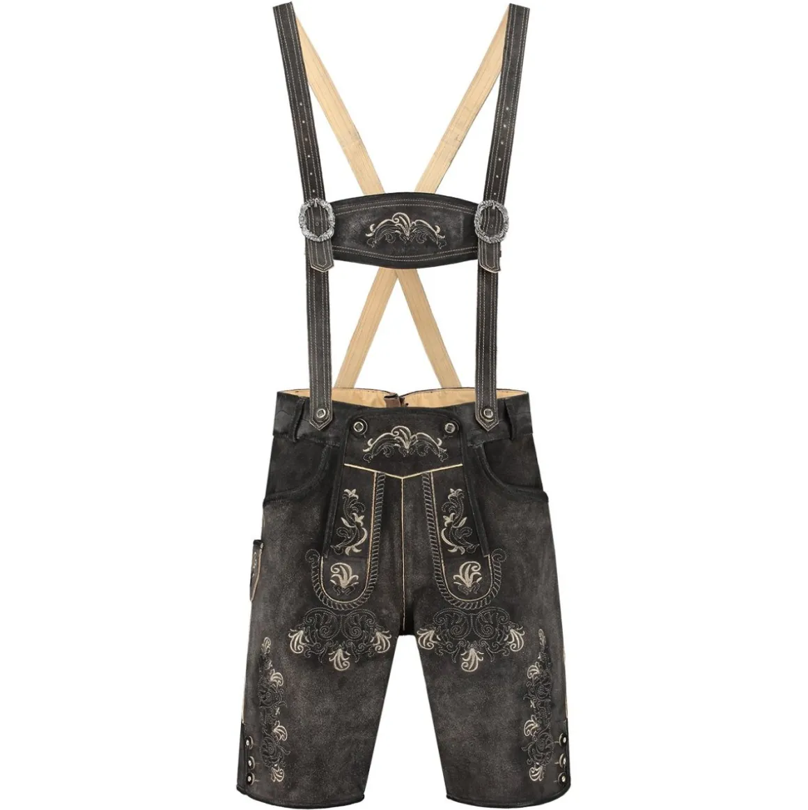 Lederhosen Antracitgrå