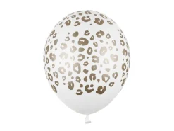 Leopard Balloner Pastel Hvid