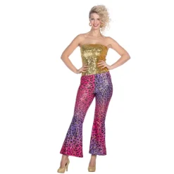 Leopard Hippie Bukser Pink/Lilla