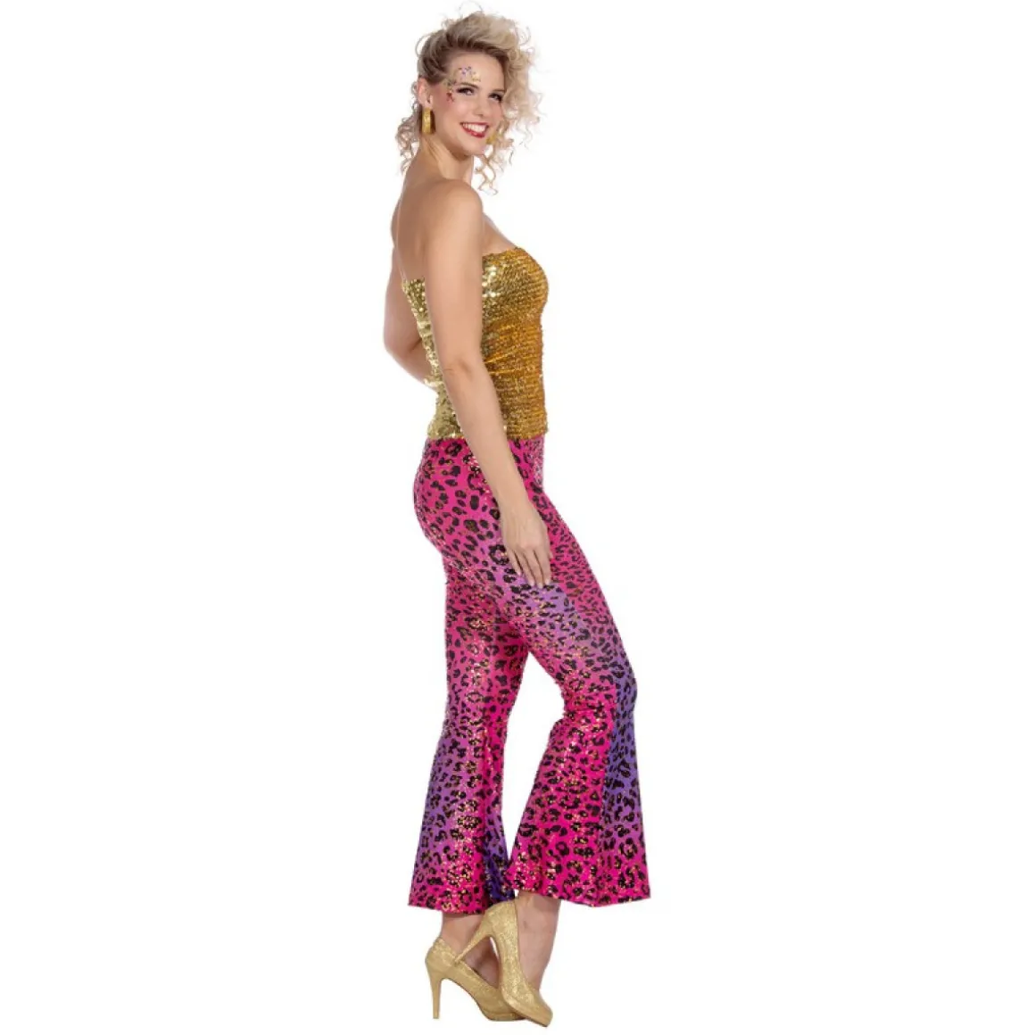 Leopard Hippie Bukser Pink/Lilla
