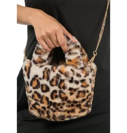 Leopard Pels Håndtaske