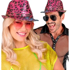 Leopardplettet Fedora Hat Regnbue