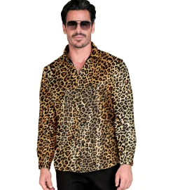 Leopardplettet Pailletskjorte