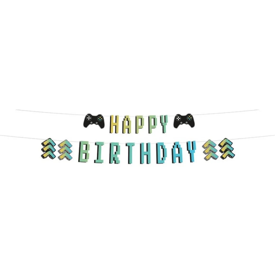 Level Up Happy Birthday Guirlande