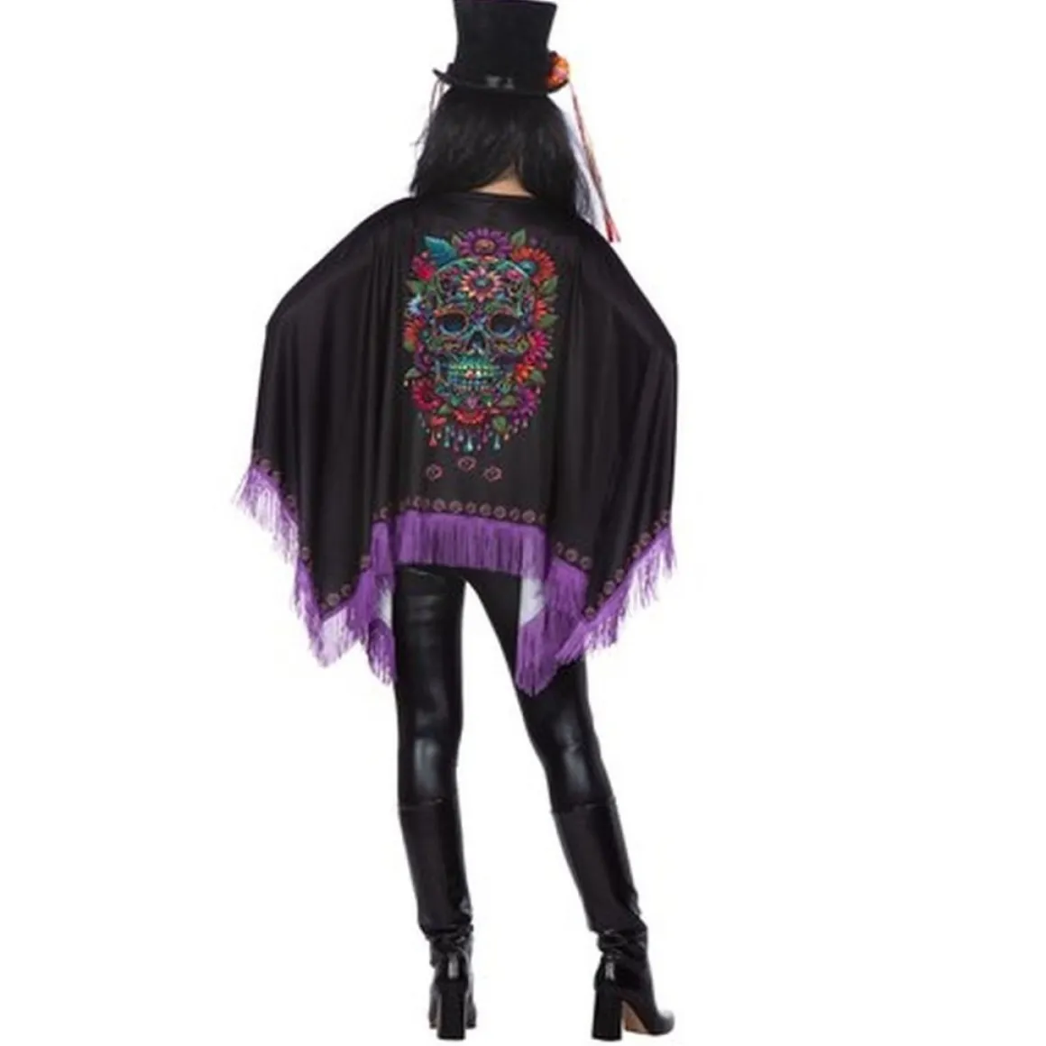Lilla Day Of The Dead Poncho