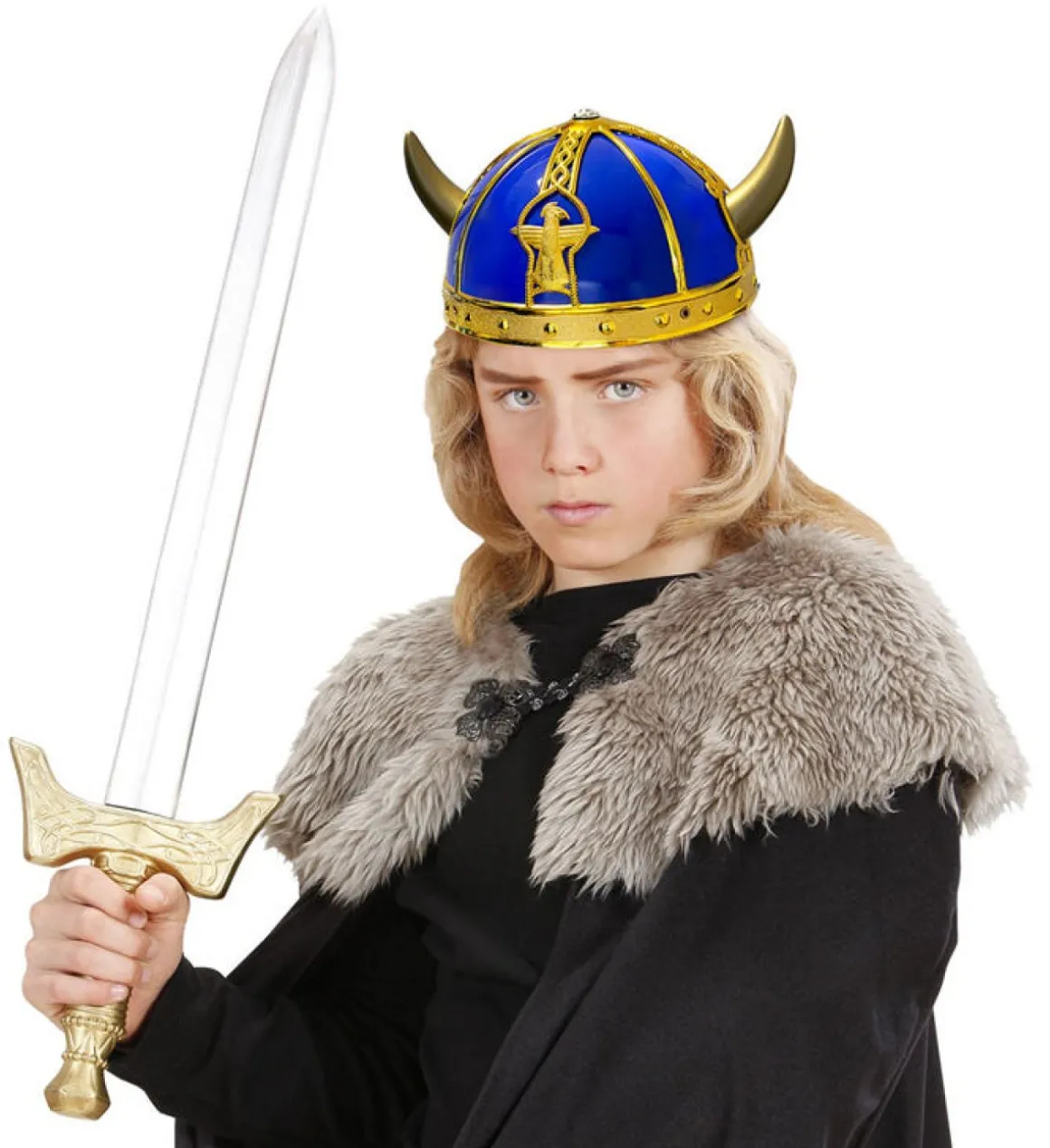Lille Vikingehjelm Blå
