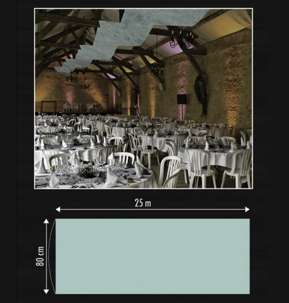 Loft Banner Pastelgrøn
