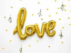 Love Folieballon Guld