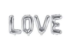 Love Folieballoner Sølv