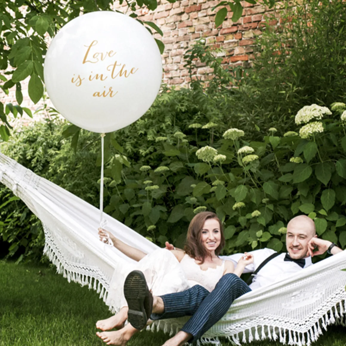 Love Is In The Air Kæmpe Ballon Guld