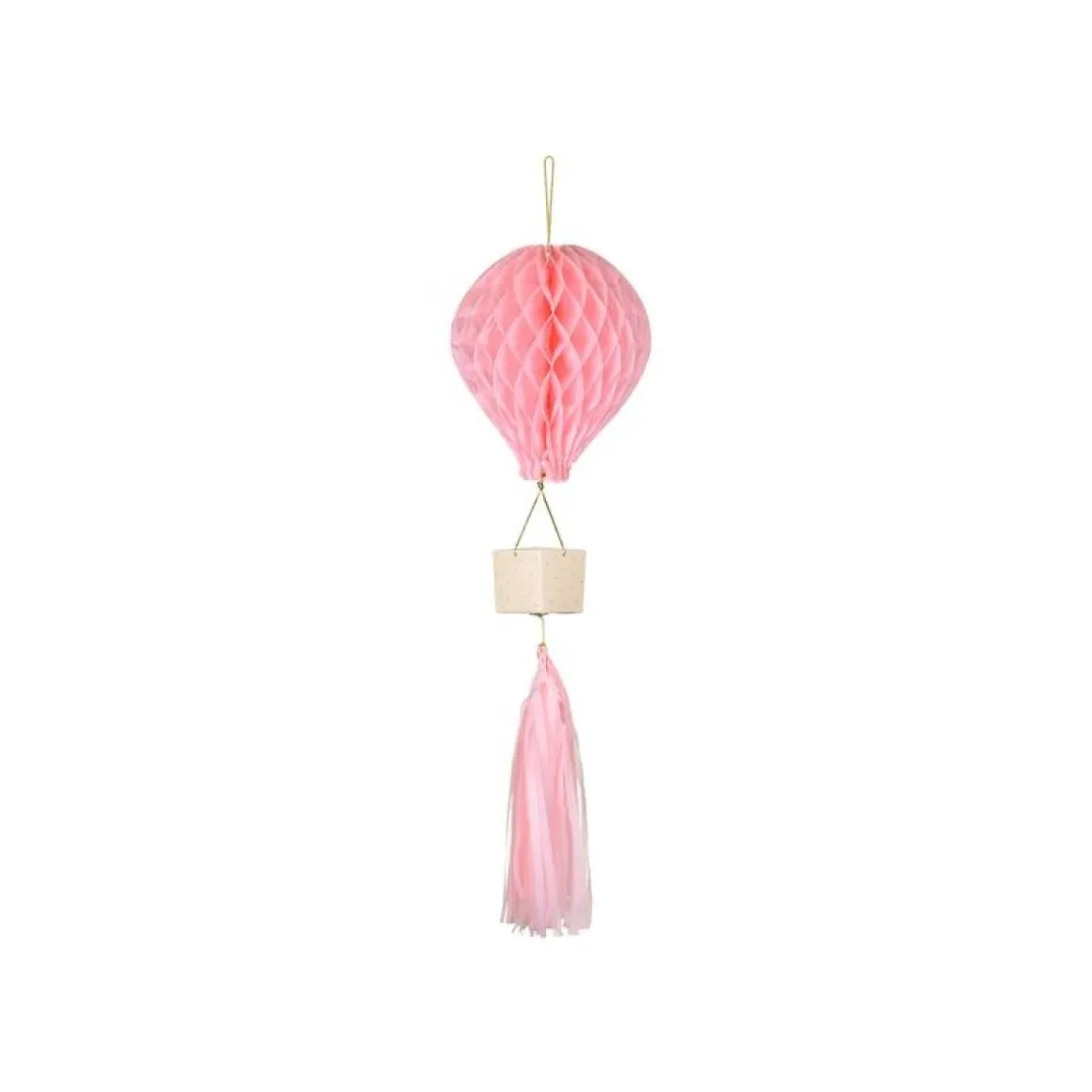 Luftballon Honeycomb Lyserød
