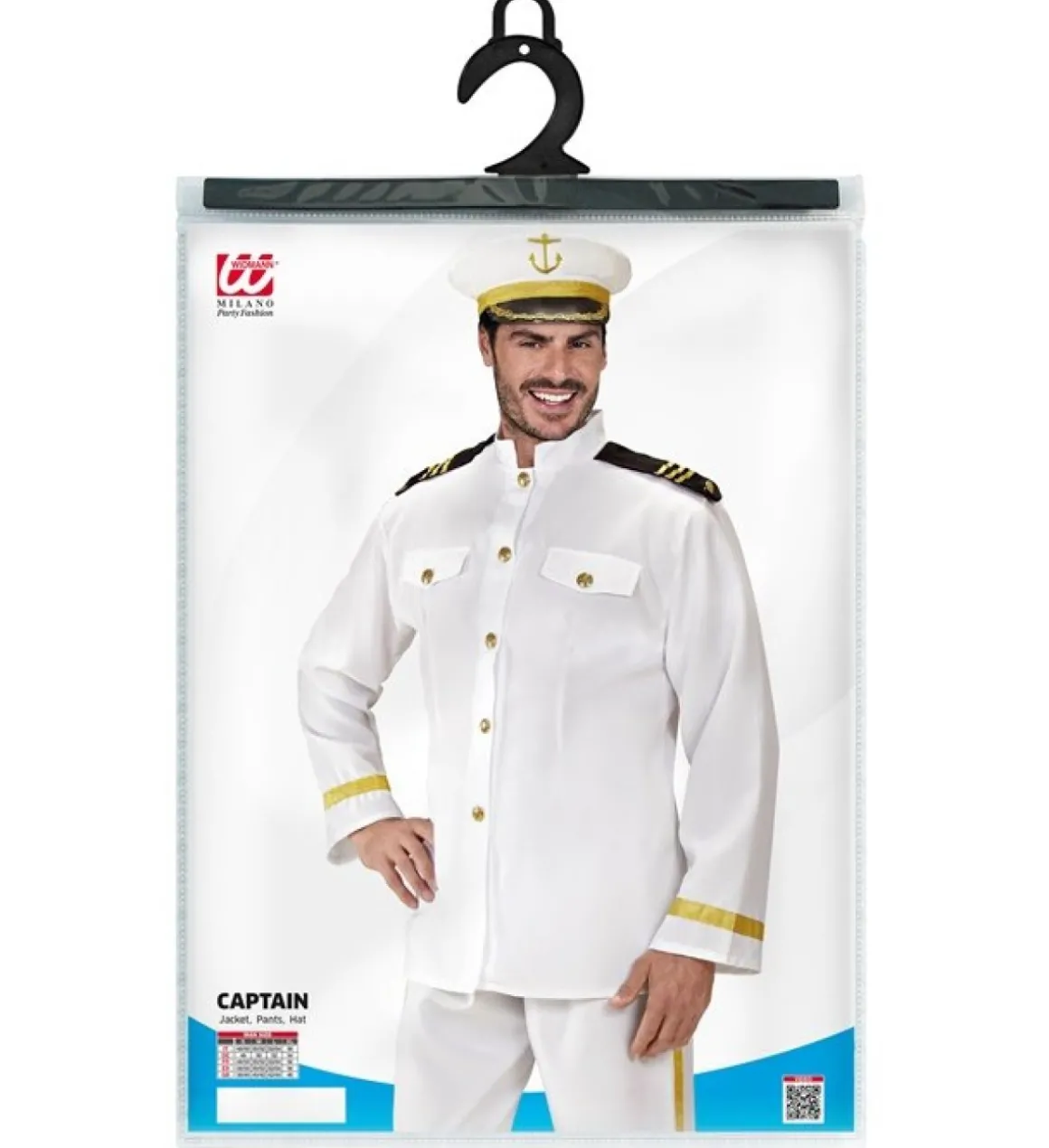 Marineofficer Kostume Hvid