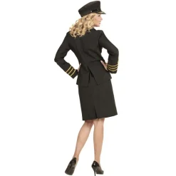 Marineofficer Kostume Sort