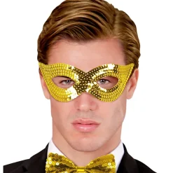 Maskerade Øjenmaske Guld
