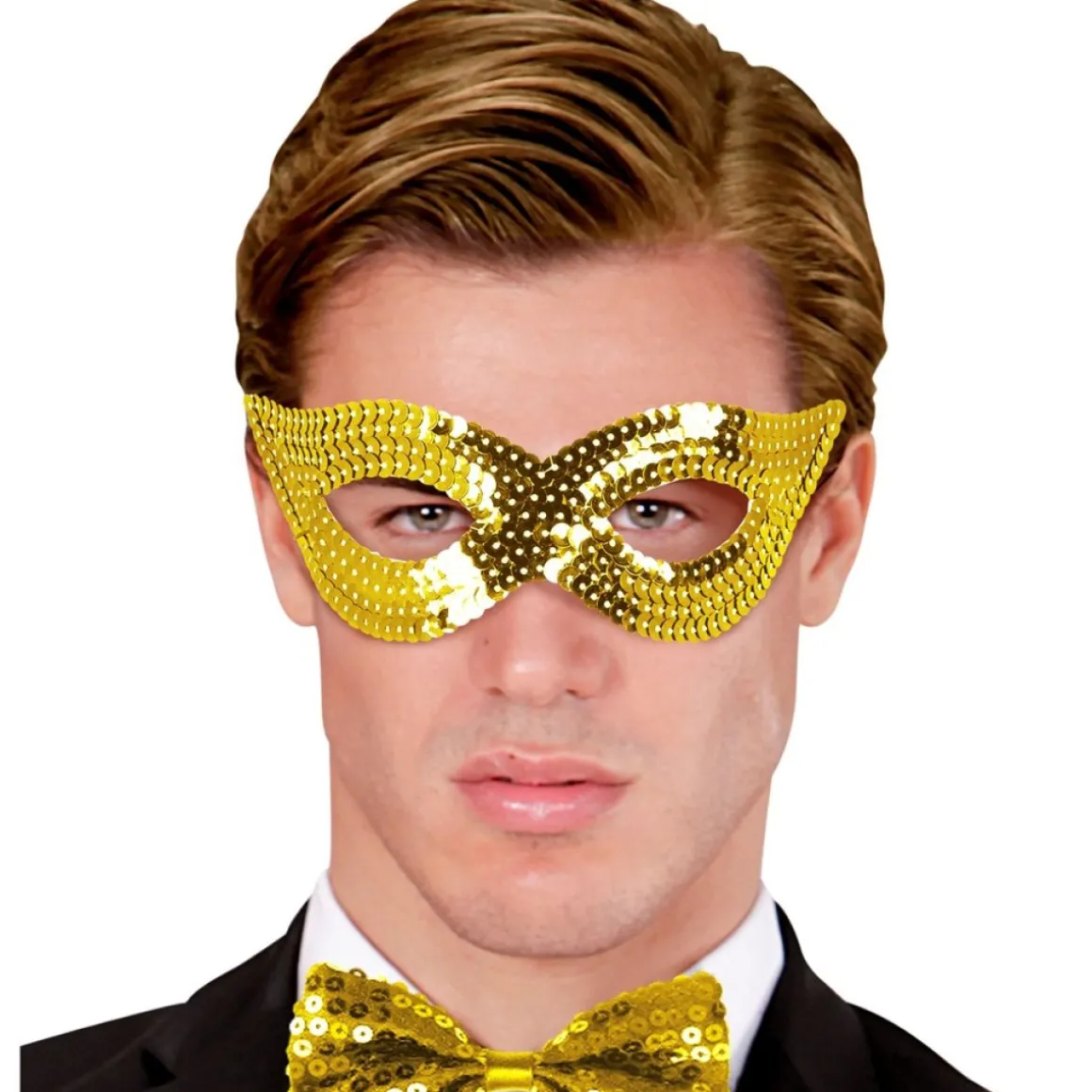 Maskerade Øjenmaske Guld