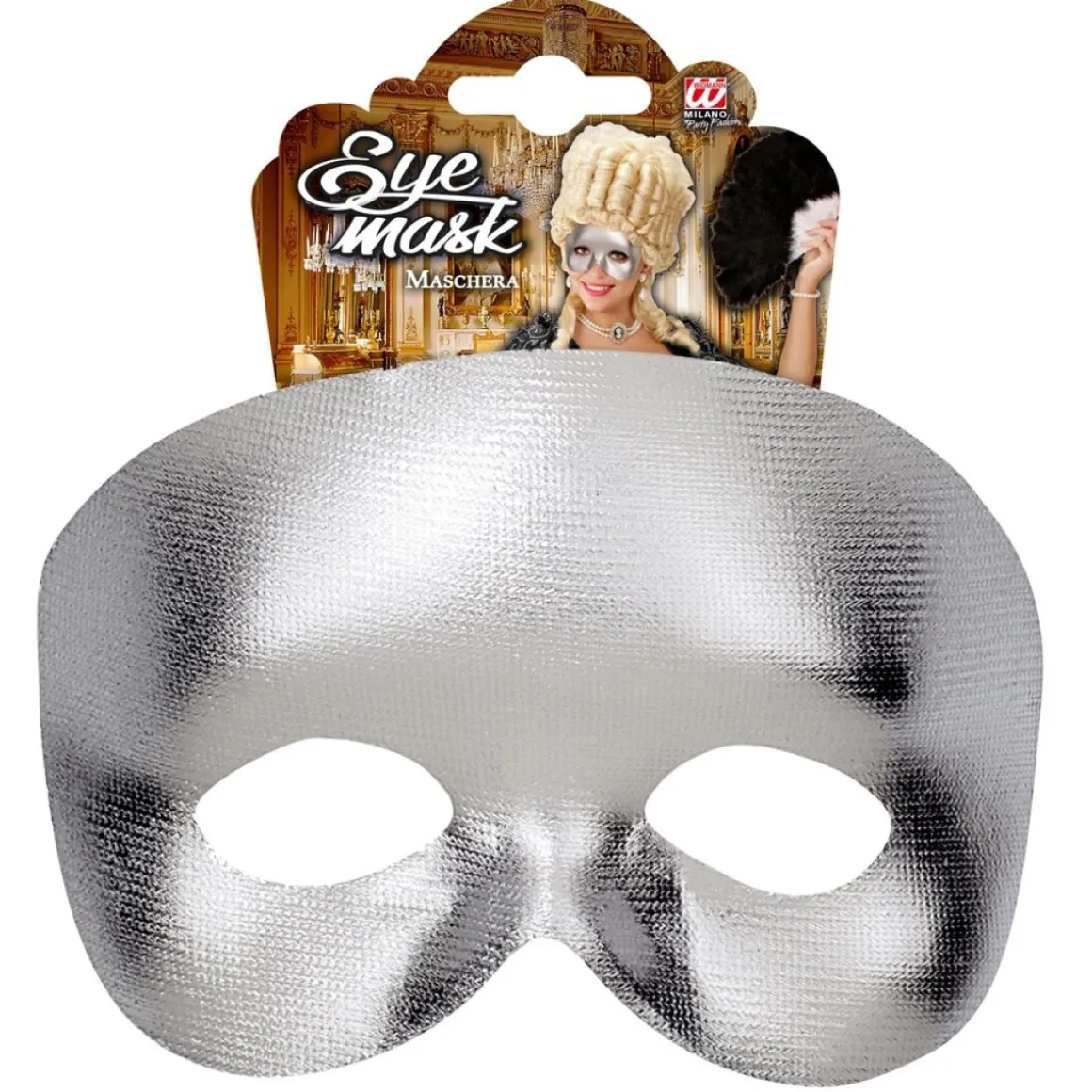 Maskerade Øjenmaske Sølv