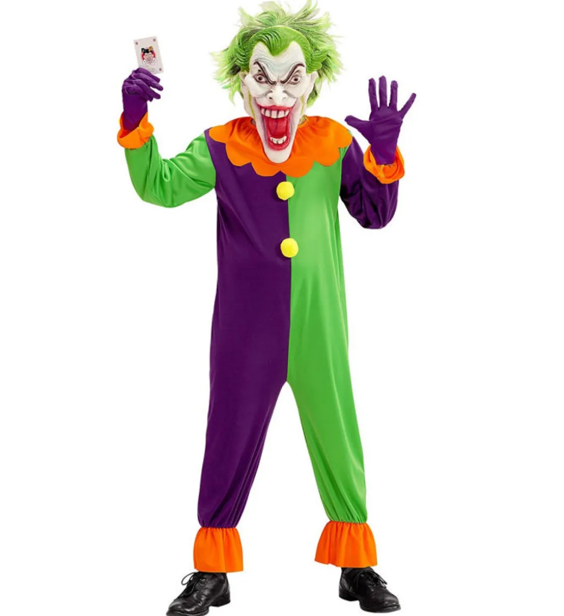 Maskeret Joker Børnekostume