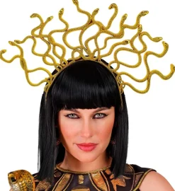 Medusa Slange Hårbøjle Guld