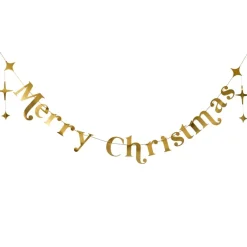 Merry Christmas Guirlande Guld