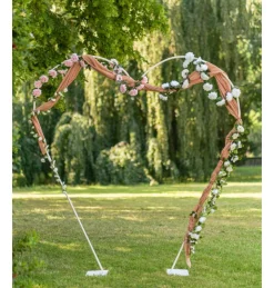 Metal Hjerte Dekoration Hvid