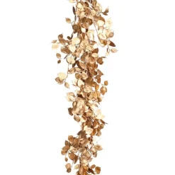 Metallisk Bladguirlande Guld