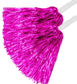 Metalliske Cheerleader Pom Poms Pink