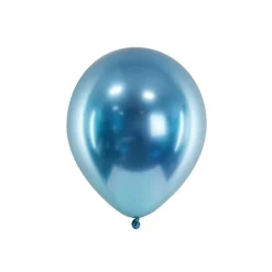 Metalliske Latexballoner Blå