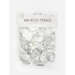 Metalliske Rosenblade Sølv