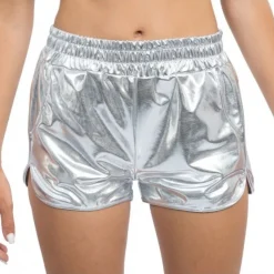 Metalliske Shorts Sølv