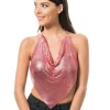 Metallisk Top Rosaguld