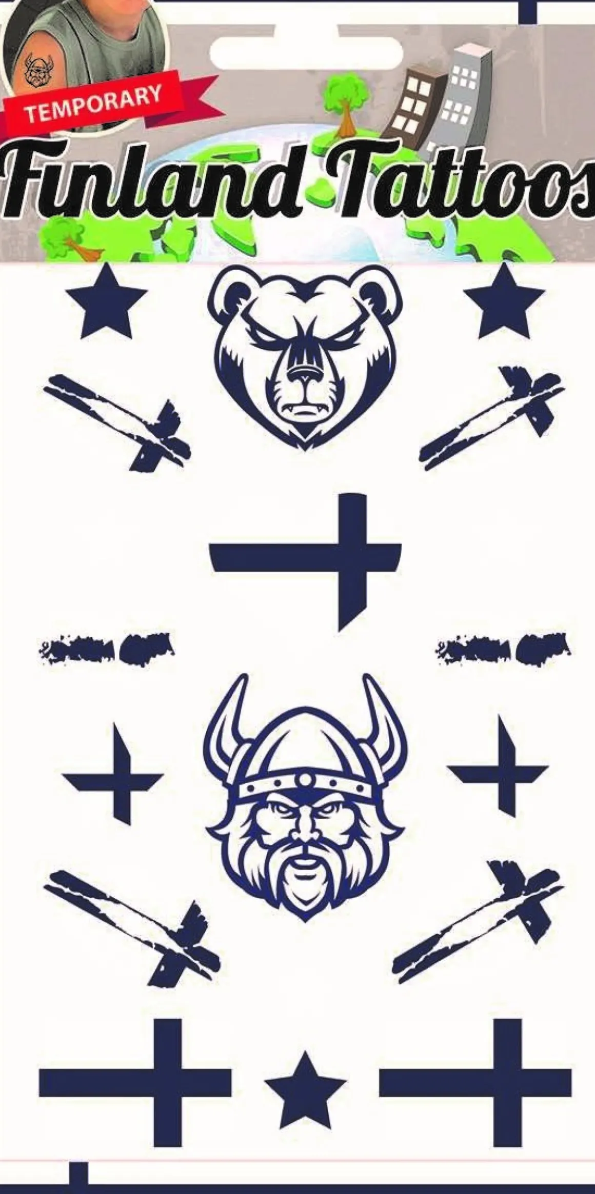 Midlertidige Tatoveringer Finland