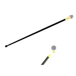 Mikrofon Stok Sort/Guld