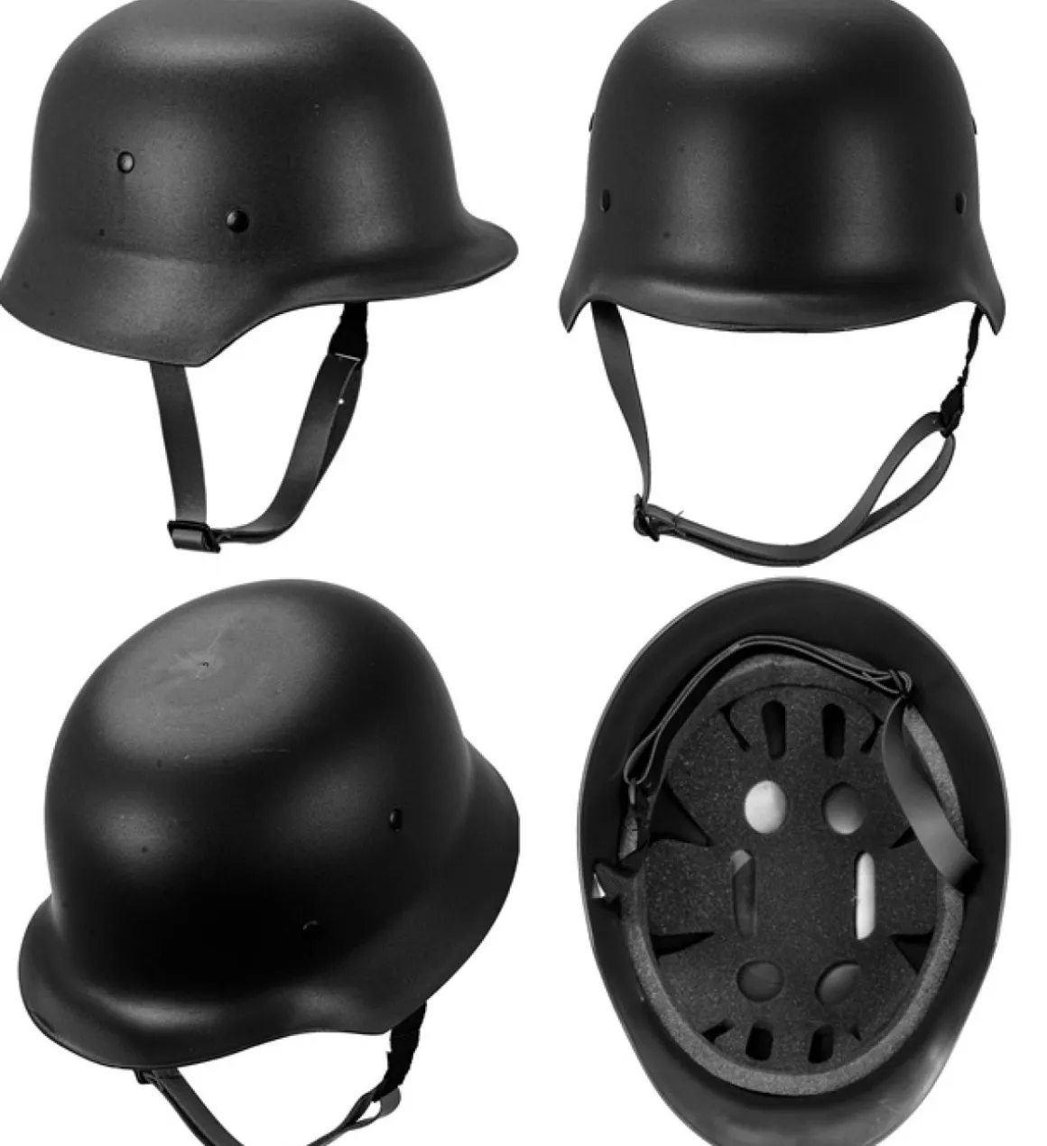 Militærhjelm Sort