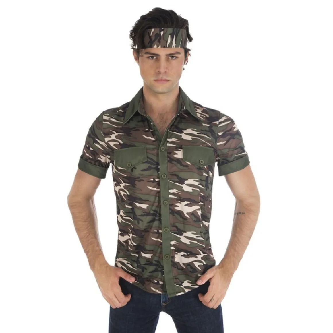 Militær Skjorte Camouflage