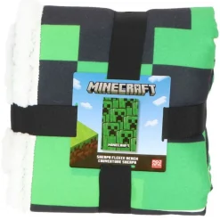 Minecraft® Creeper Fleecetæppe