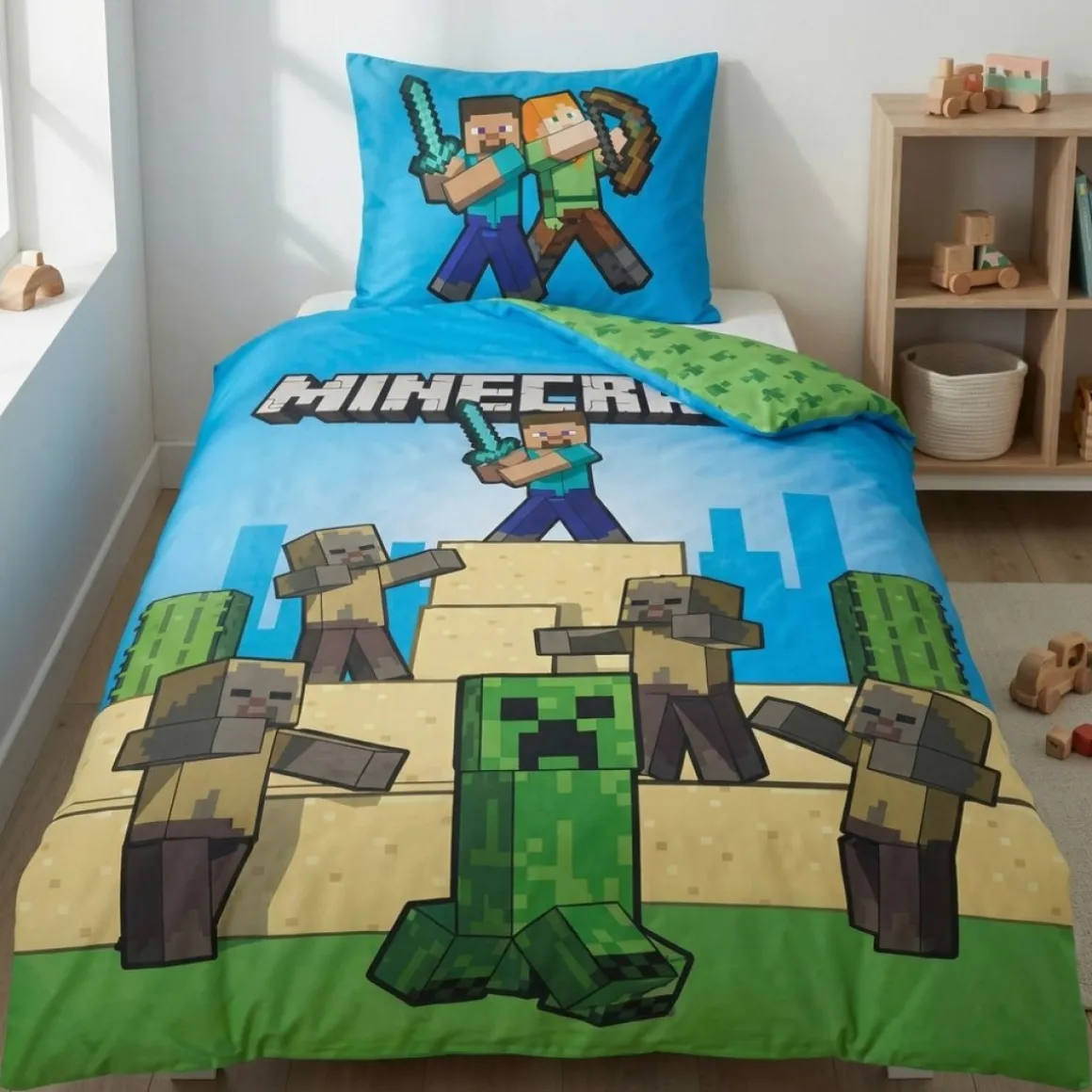 Minecraft® Creeper Sengetøj