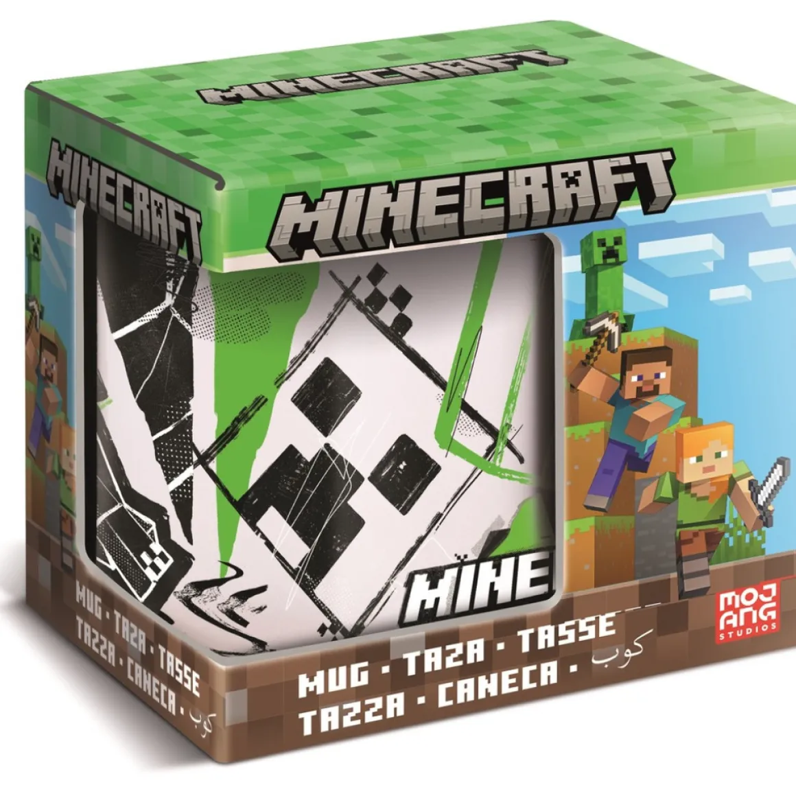 Minecraft® Krus Grøn/Sort