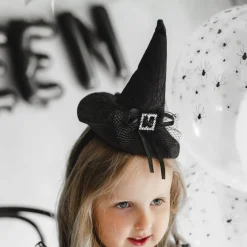 Mini Heksehat Hårbøjle Sort