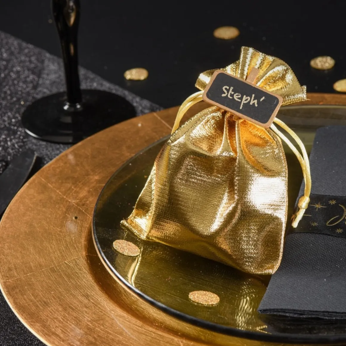 Mini Tavle Bordkort Guld