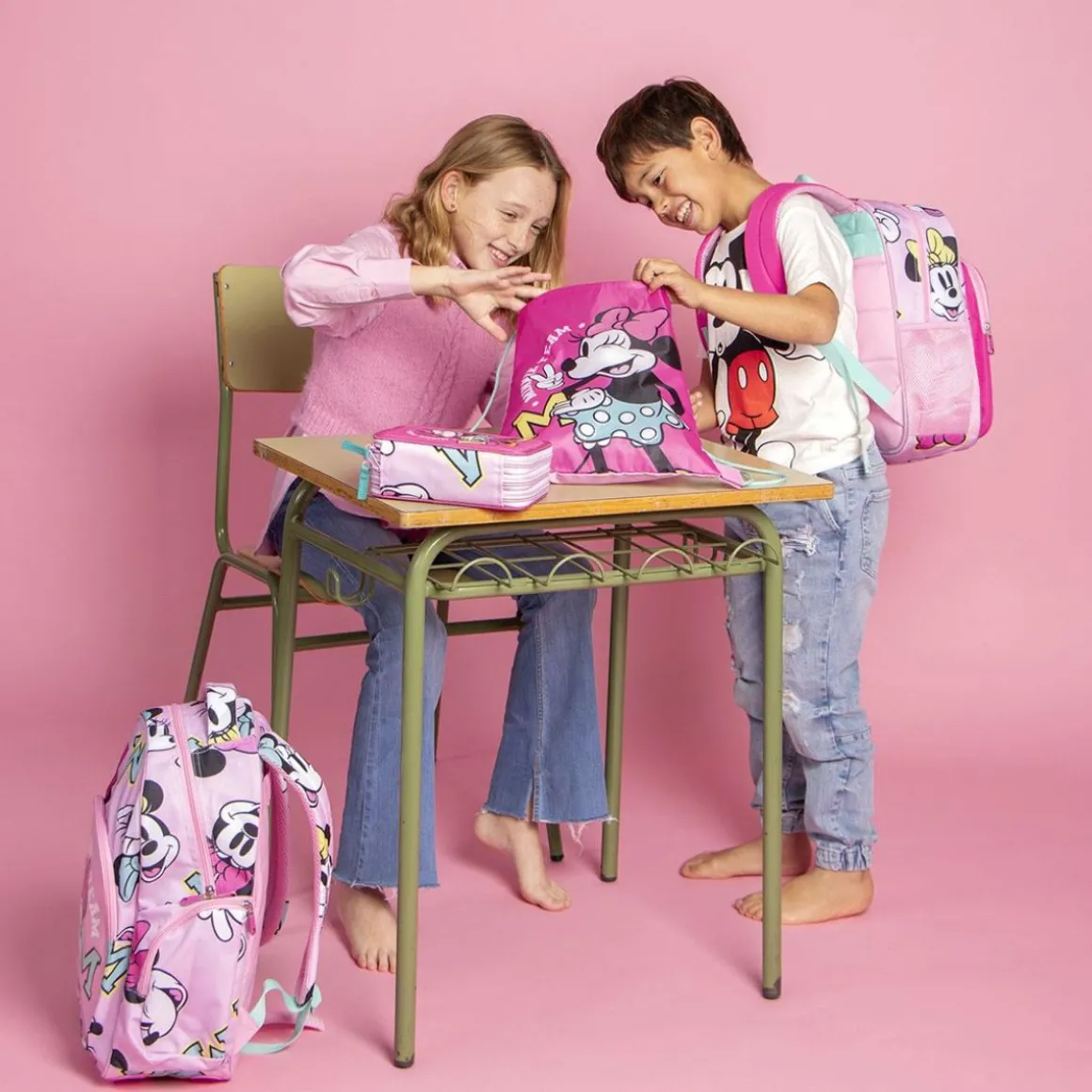 Minnie Mouse® Skoletaske Lyserød