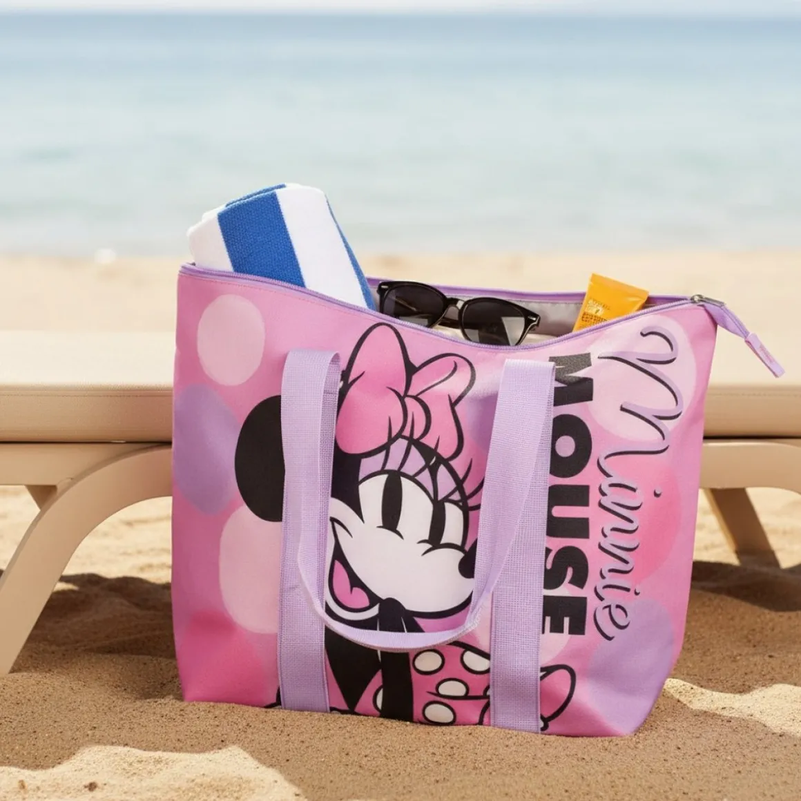 Minnie Mouse® Strandtaske Lyserød