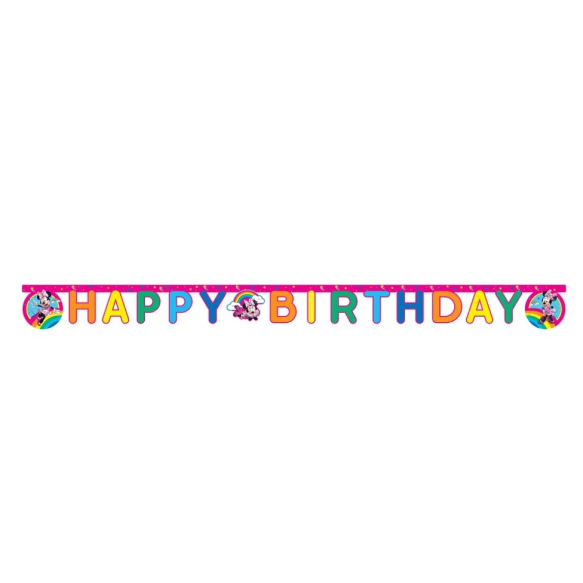 Minnie Mouse® Happy Birthday Papirbanner Pink