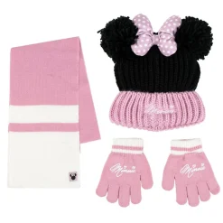 Minnie Mouse® Hue, Handsker & Halstørklæde Lyserød